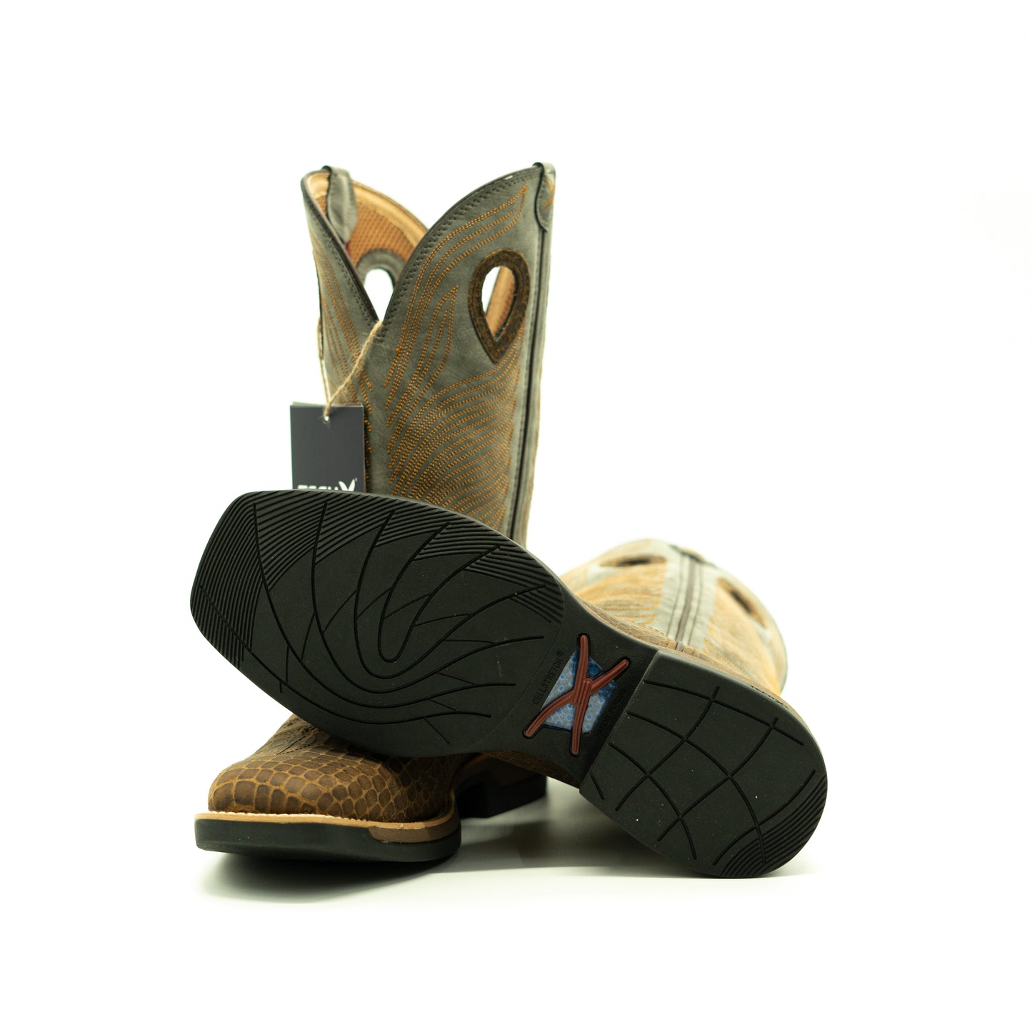 Twisted X Caiman Print Western Work Boot