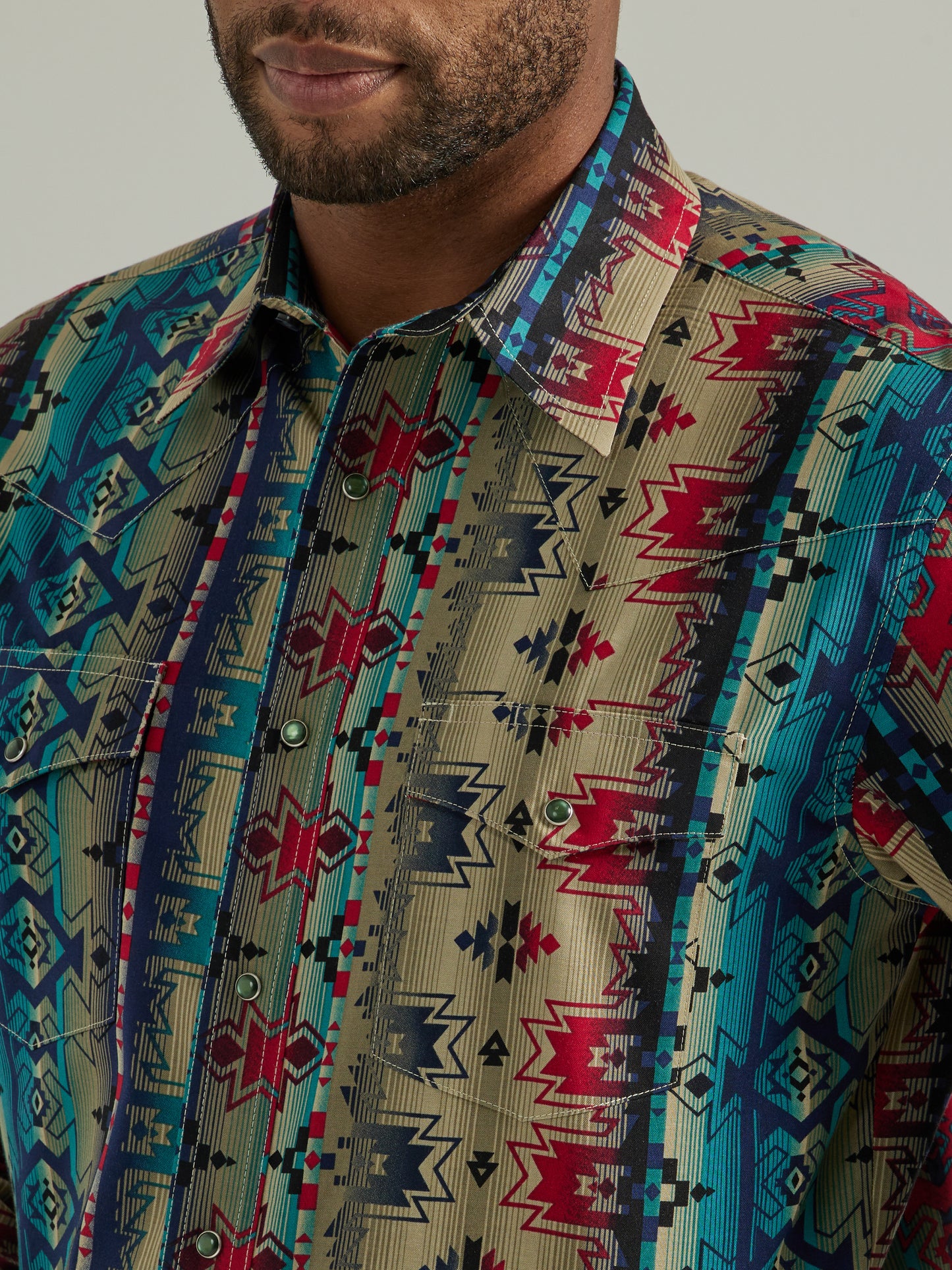 Men's Checotah Western Snap Printed Shirt