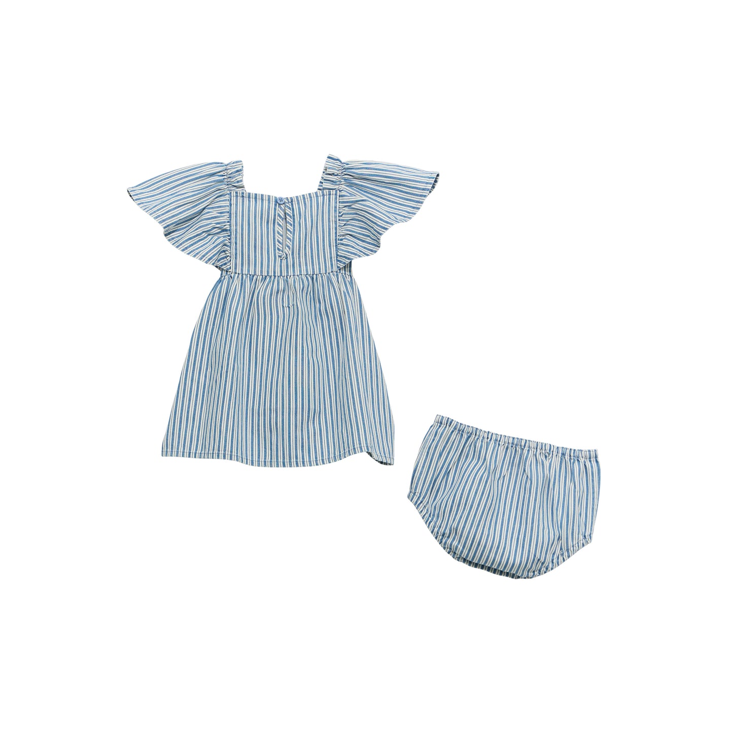 Little Girl's Denim Striped Dress