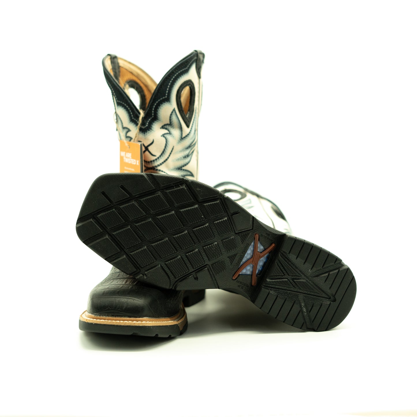 Twisted X Caiman Print Western Work Boot
