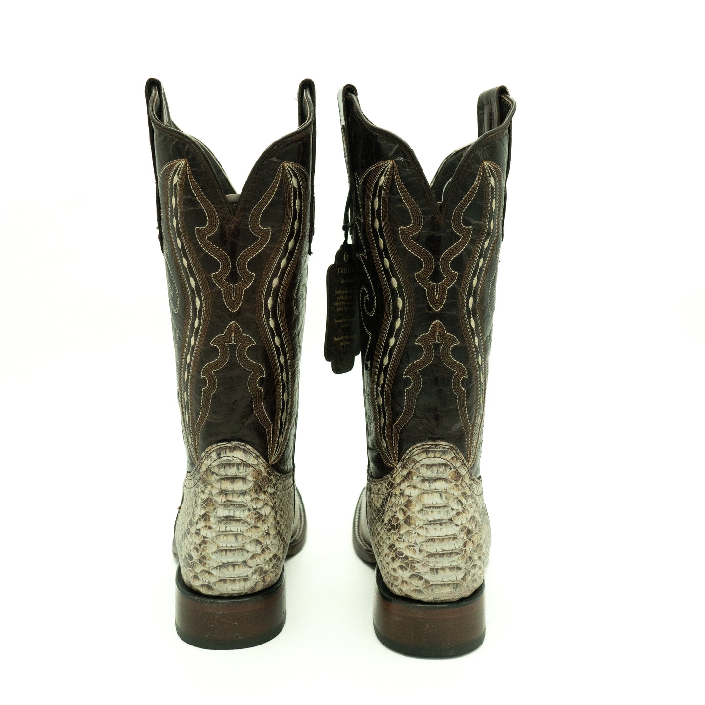 Excelencia Neutral Python Print Boots