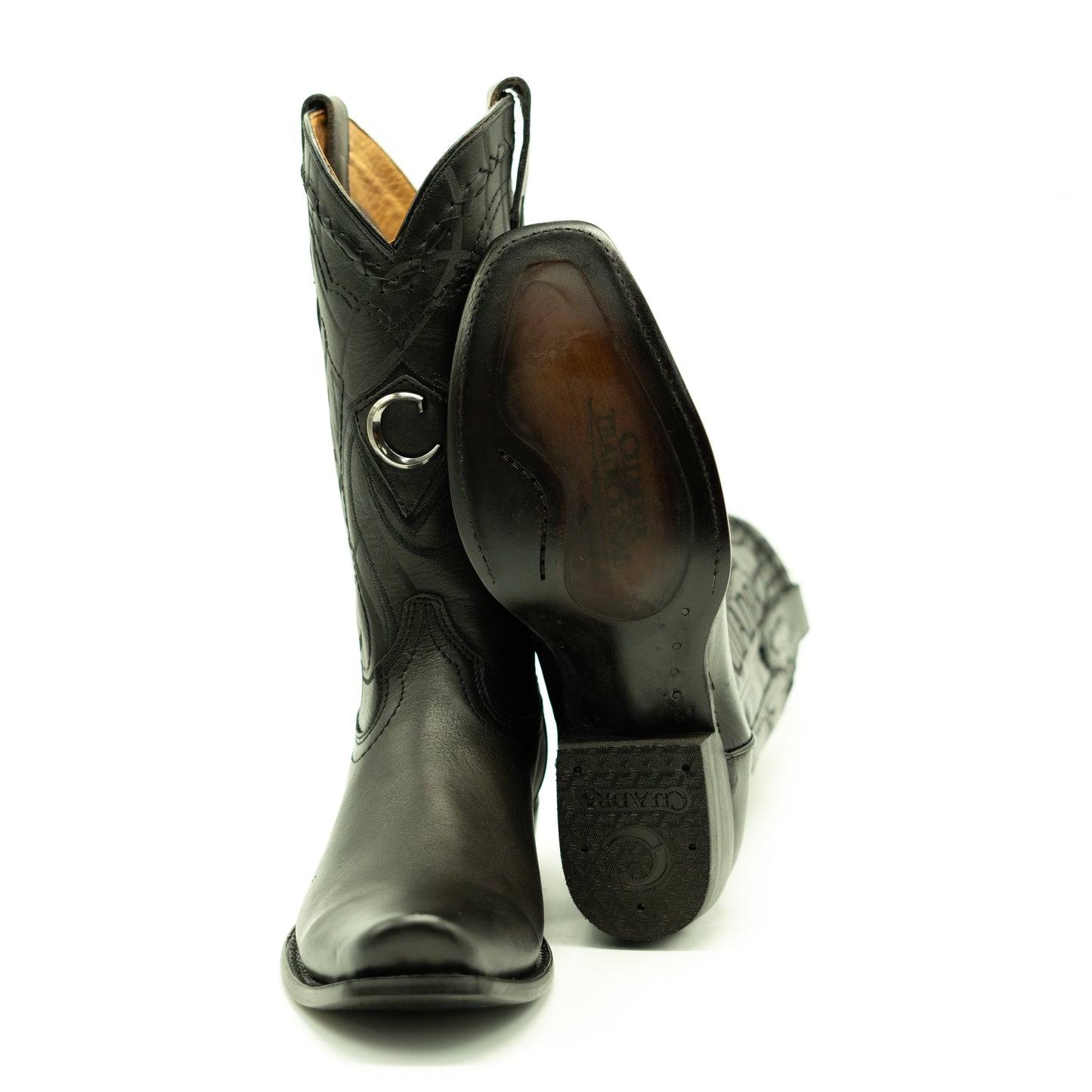 Cuadra Cowboy Black Laser Boot