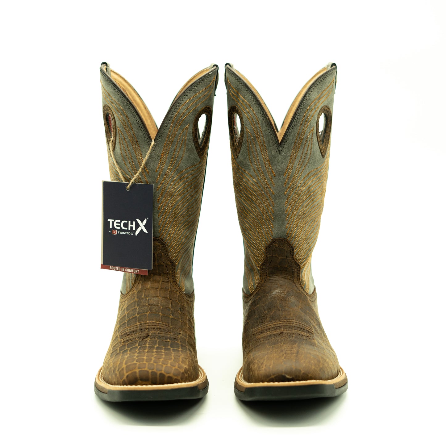 Twisted X Caiman Print Western Work Boot