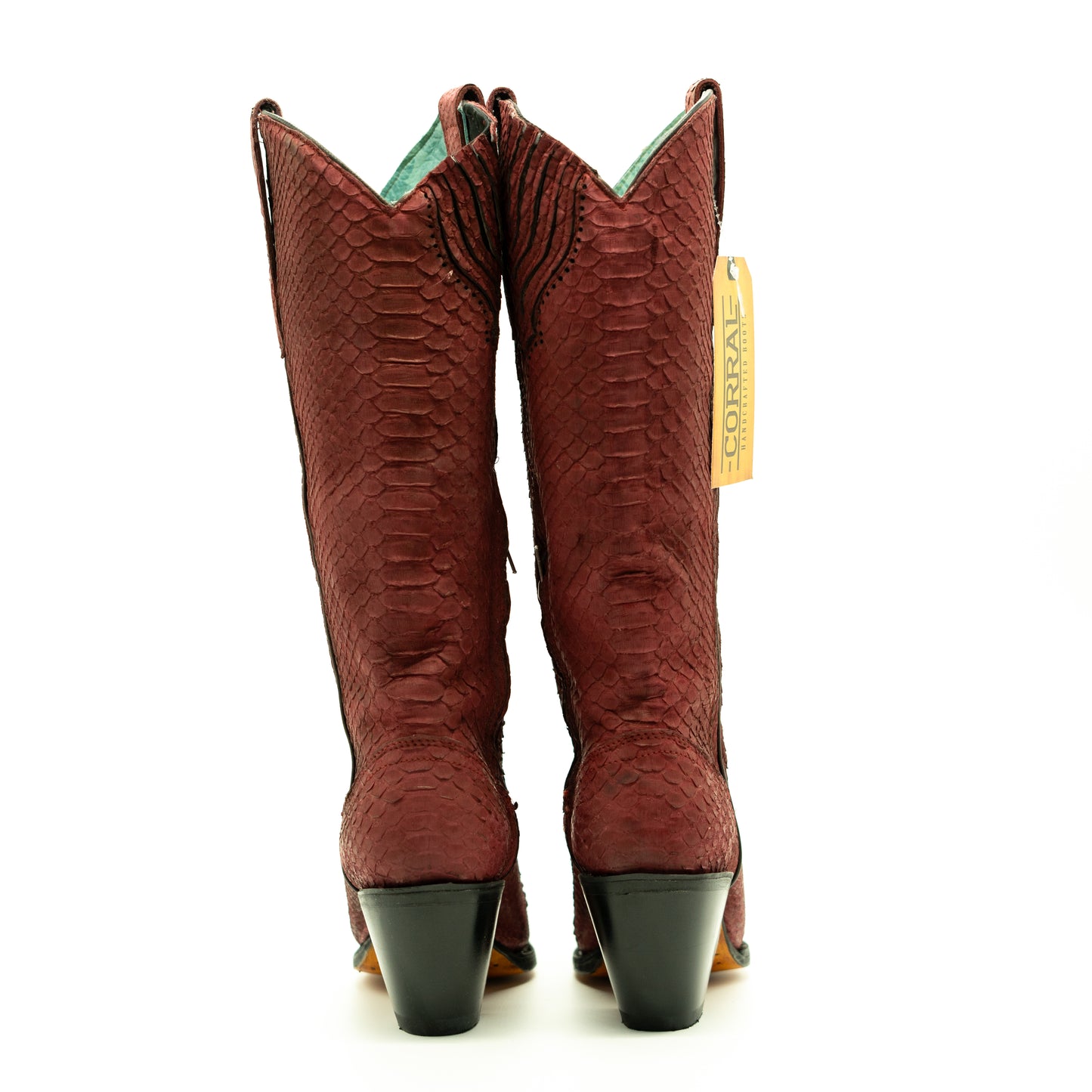 Corral Tall Red Python Snip Toe
