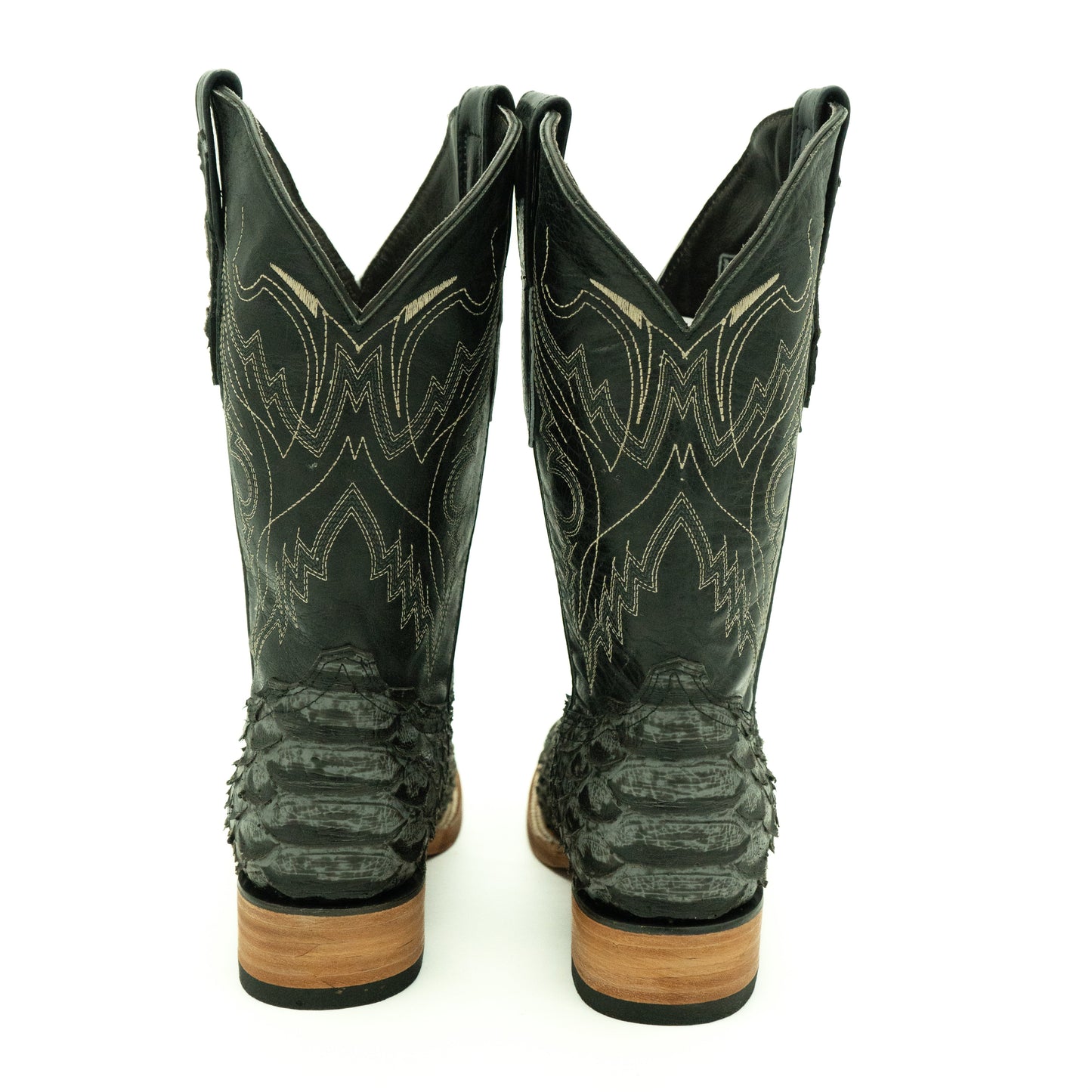 Polloboots Giant Gray Python Print Boots