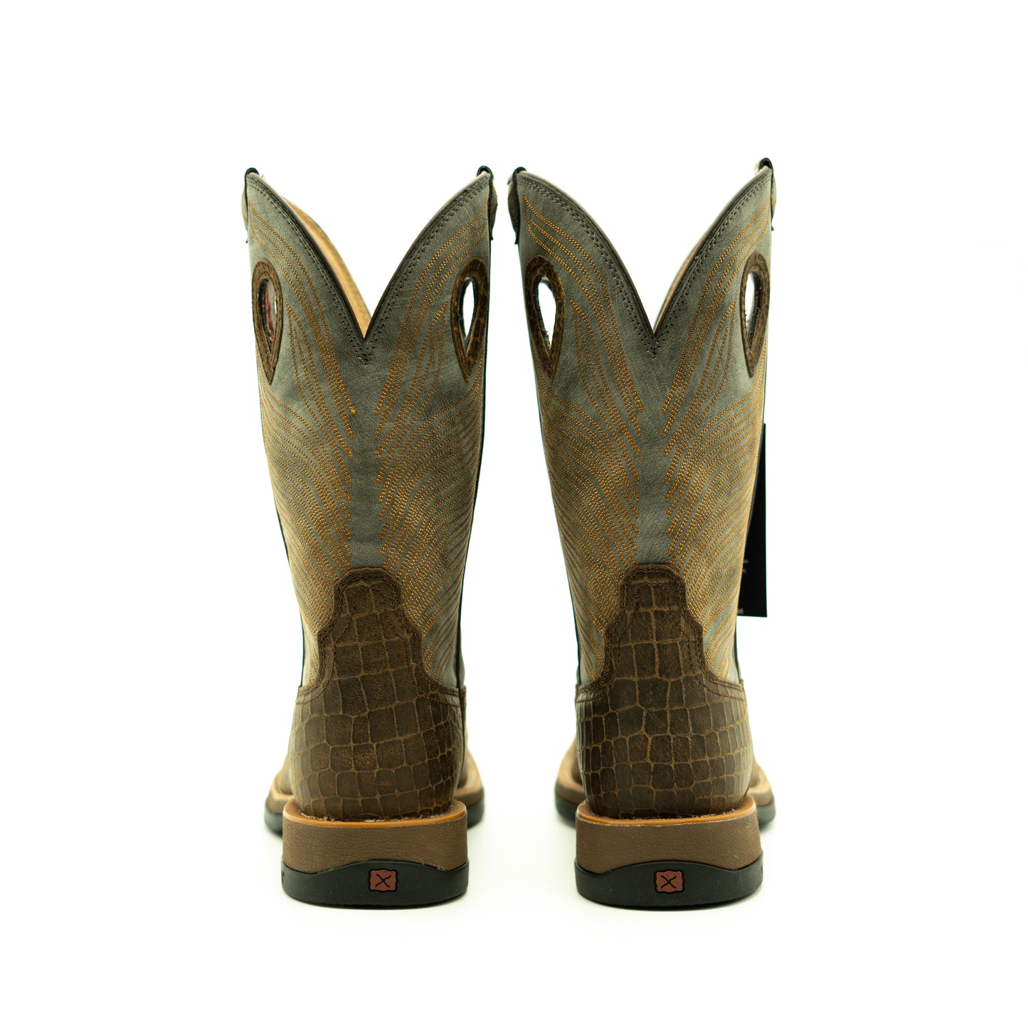 Twisted X Caiman Print Western Work Boot