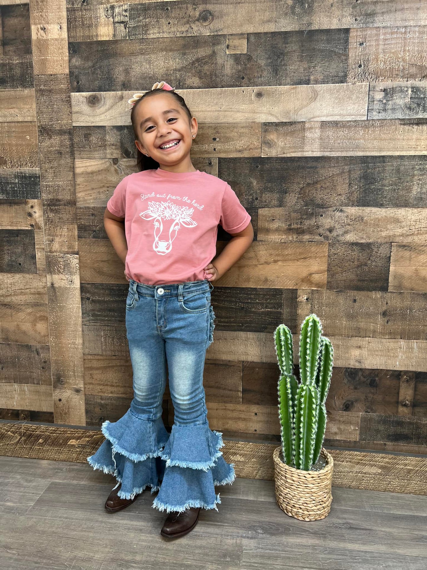 Girl's Ruffle Bell Bottoms