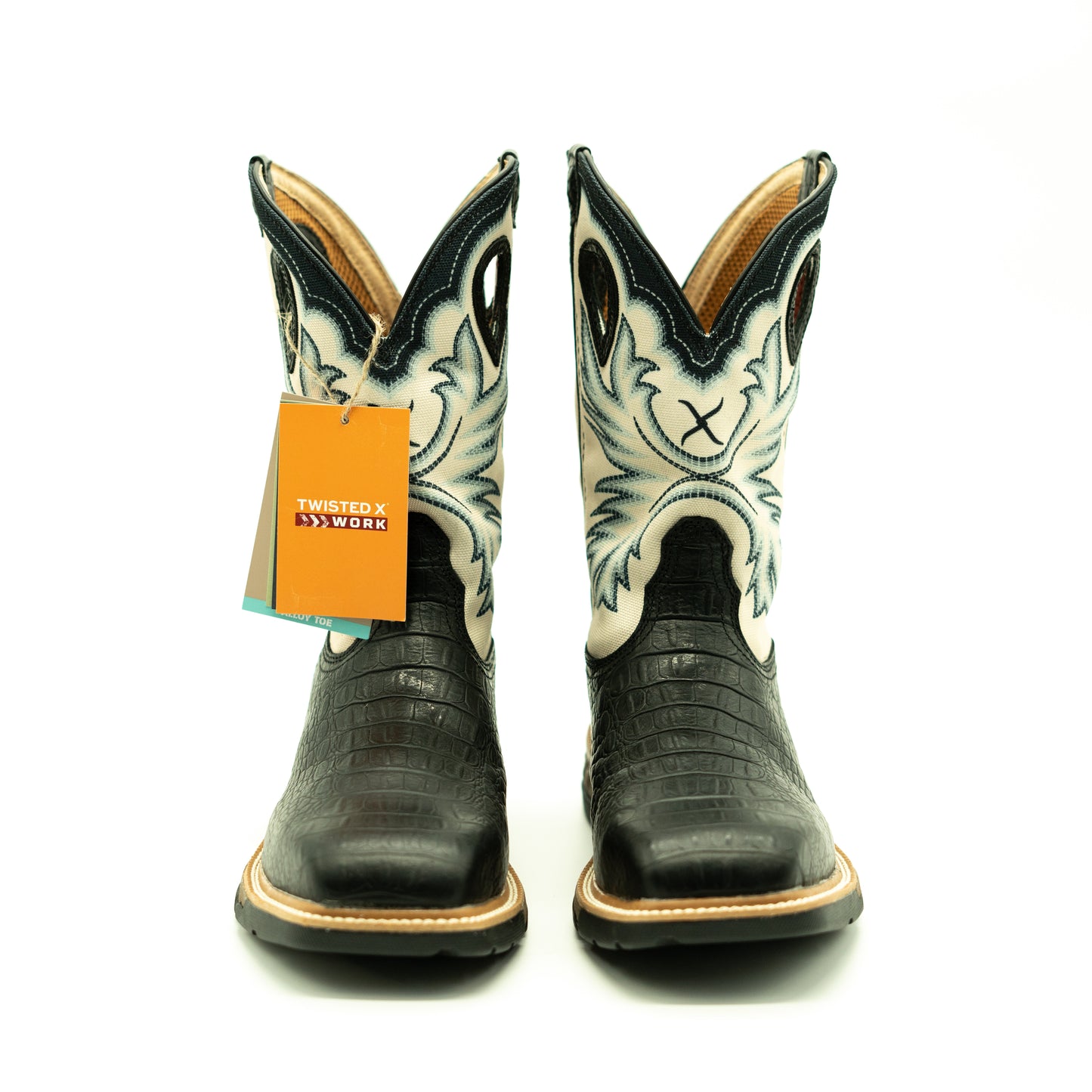 Twisted X Caiman Print Western Work Boot