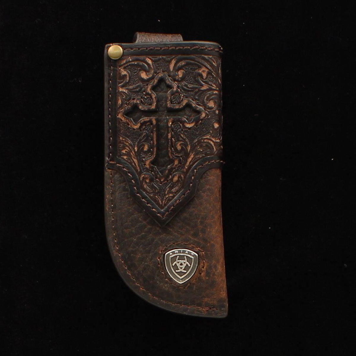 Ariat Leather Cross Knife Sheath