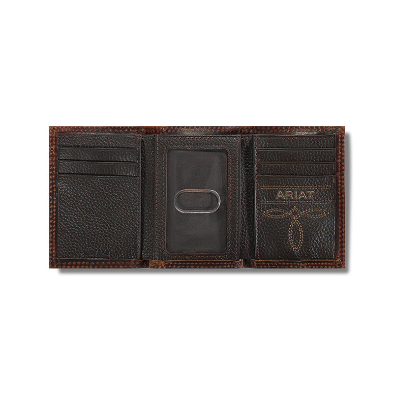 Ariat Center Bump Shield Trifold Wallet