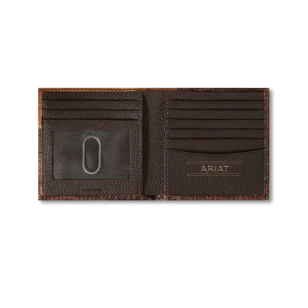 Ariat Croc Floral Embossed Bifold Wallet