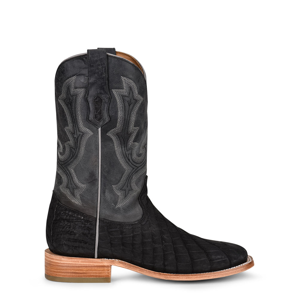 Corral Black Alligator Belly Boots
