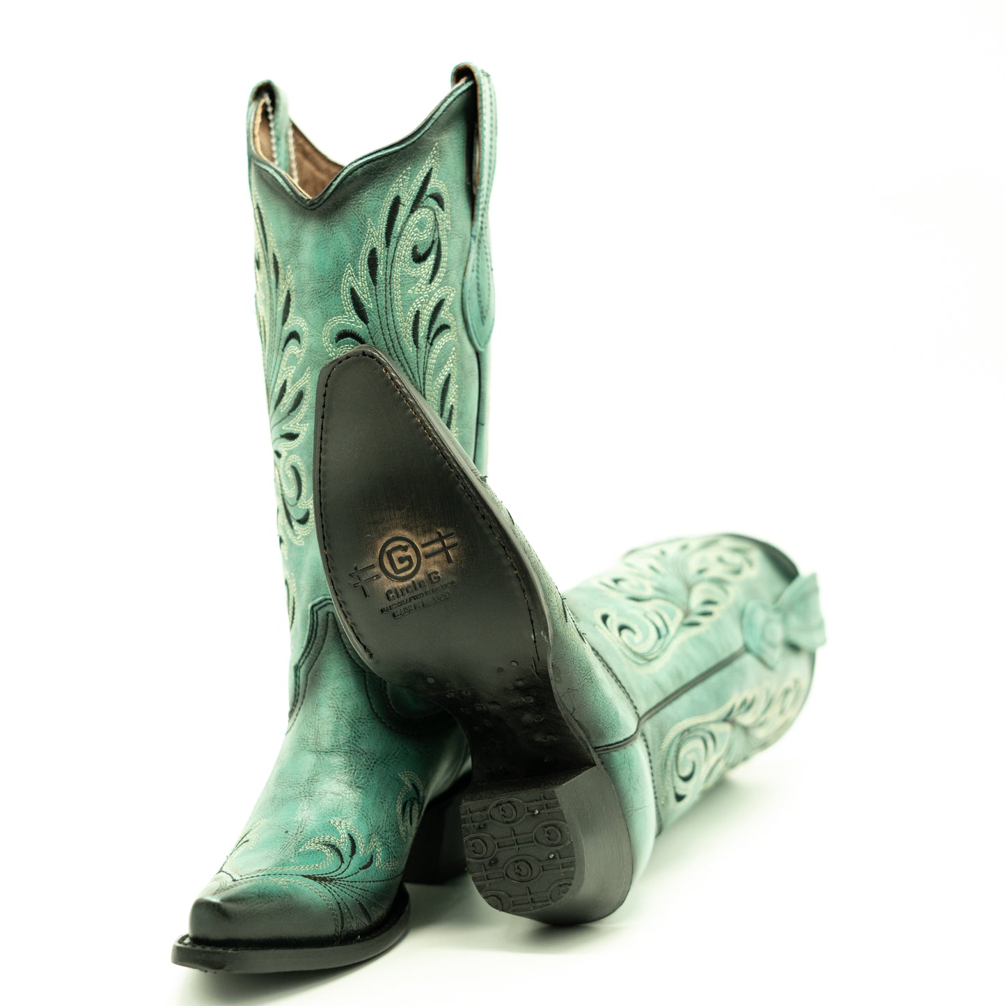Circle G Turquoise Snip Toe