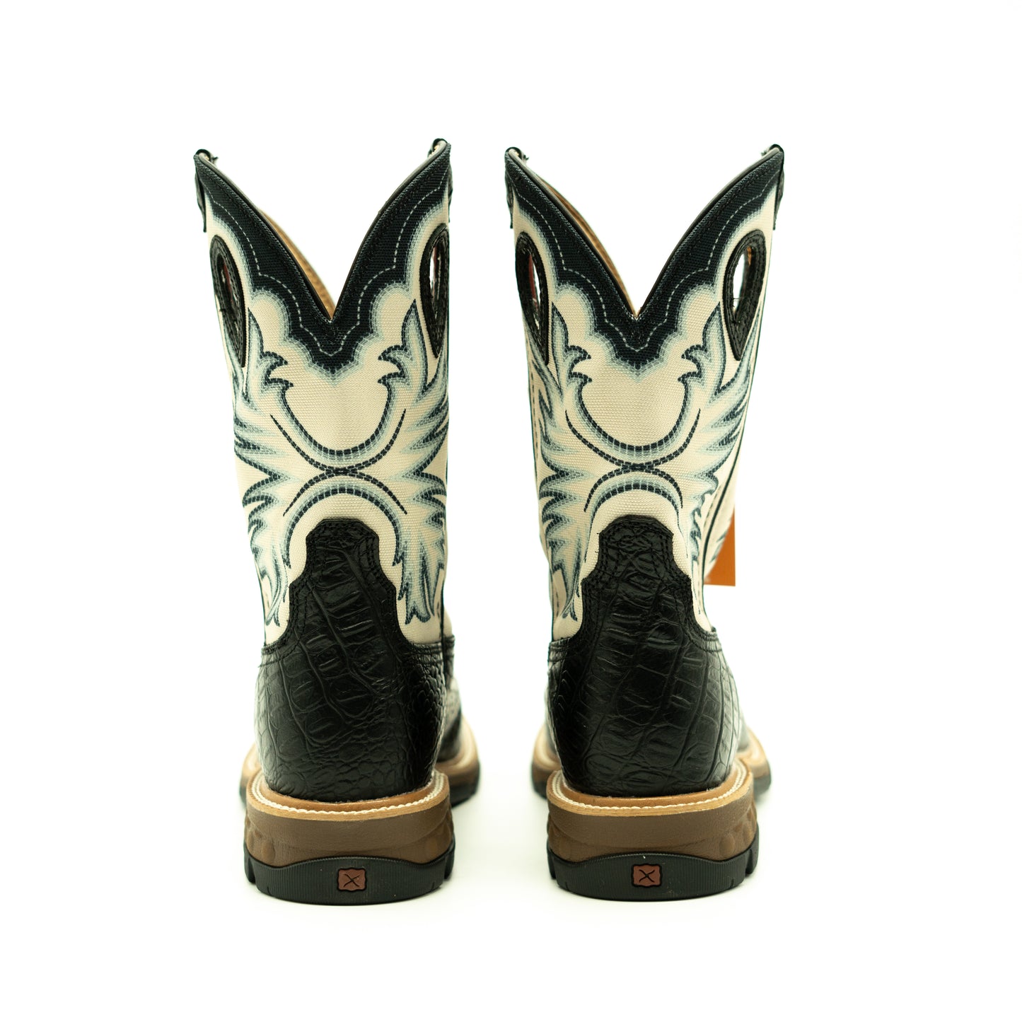 Twisted X Caiman Print Western Work Boot