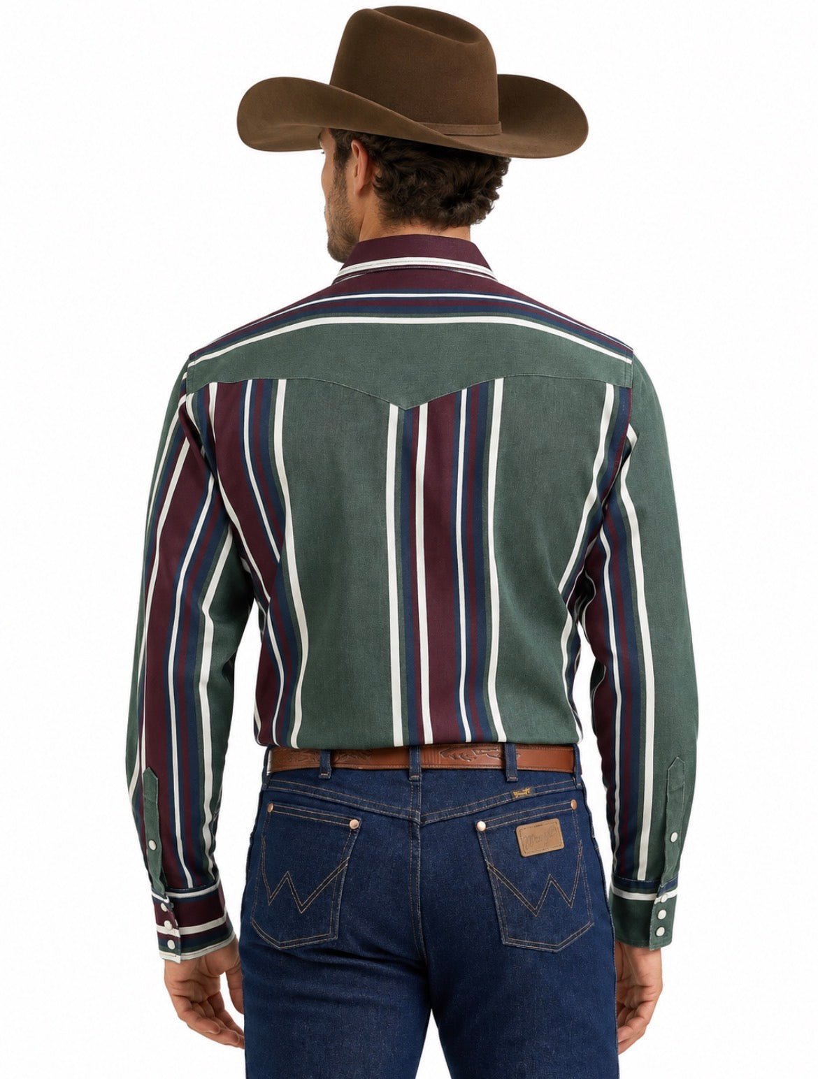Wrangler Vintage Inspired Olive Brushpopper