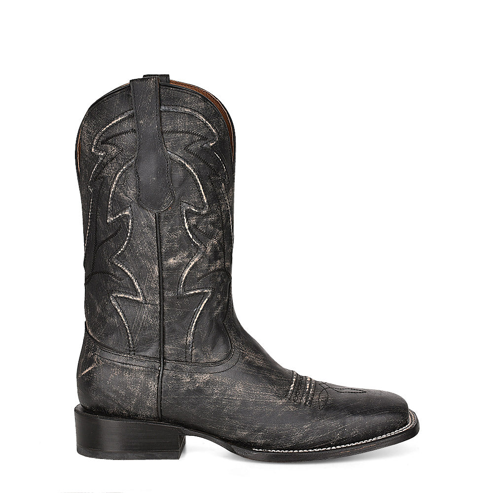 Circle G Two Toned Broad Toe Boots