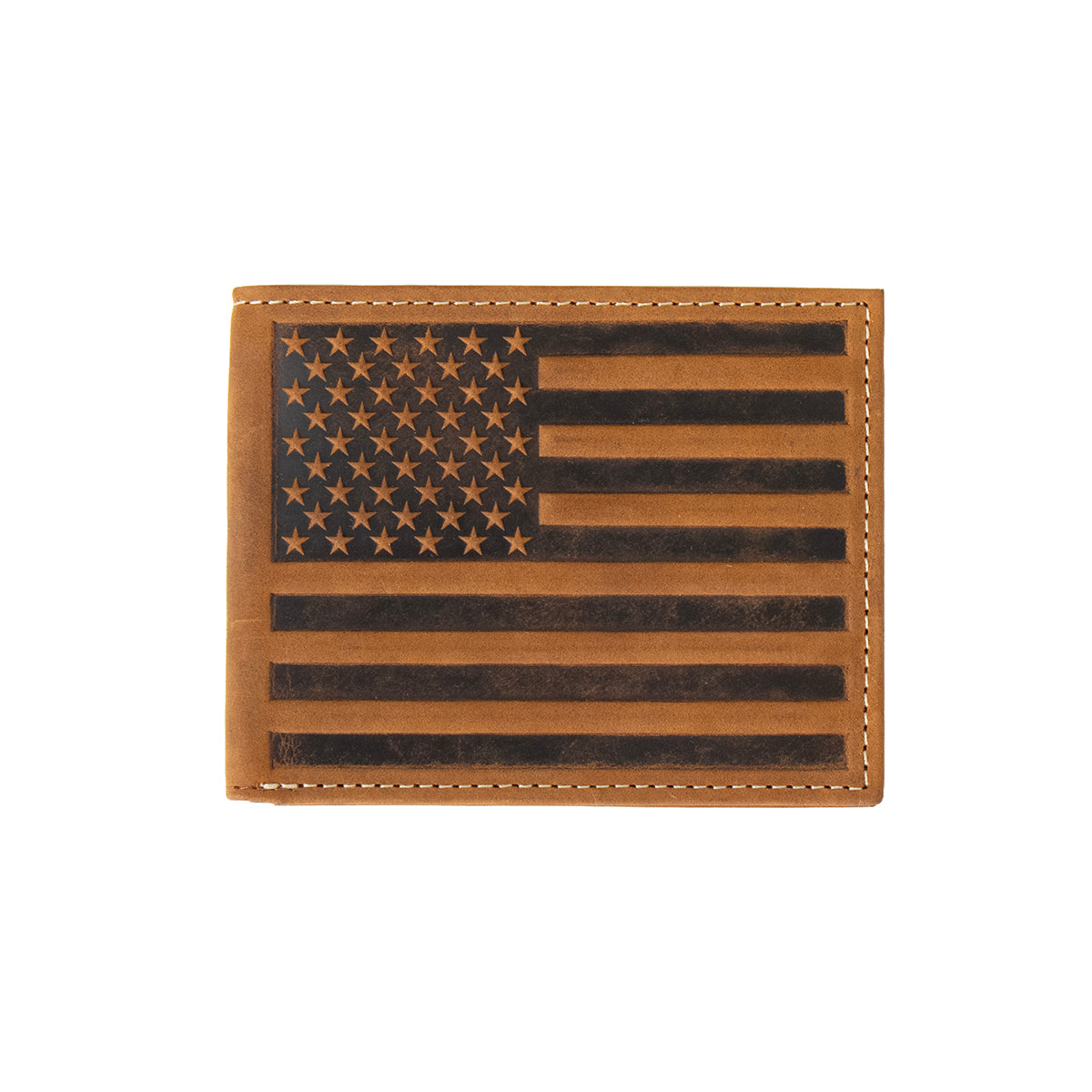 Nocona Embossed Flag Bifold Wallet