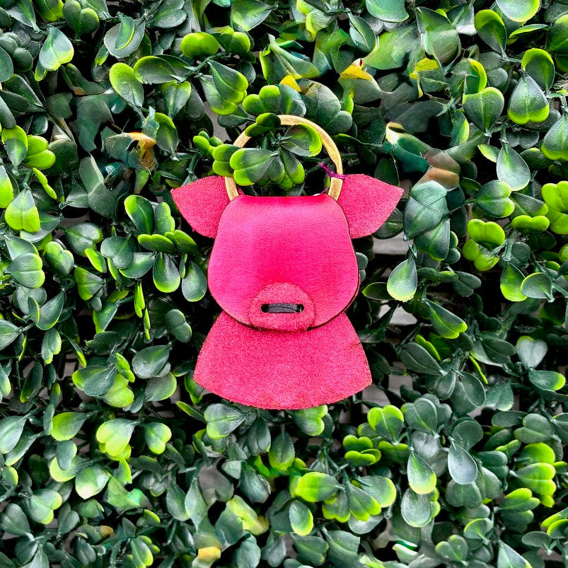 Pig Leather Keychain