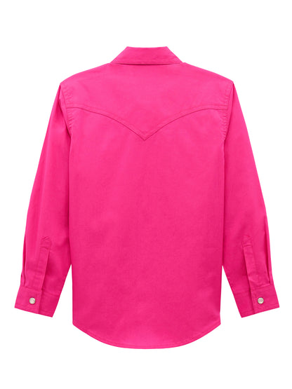 Girl's Long Sleeve Western Snap Shirt