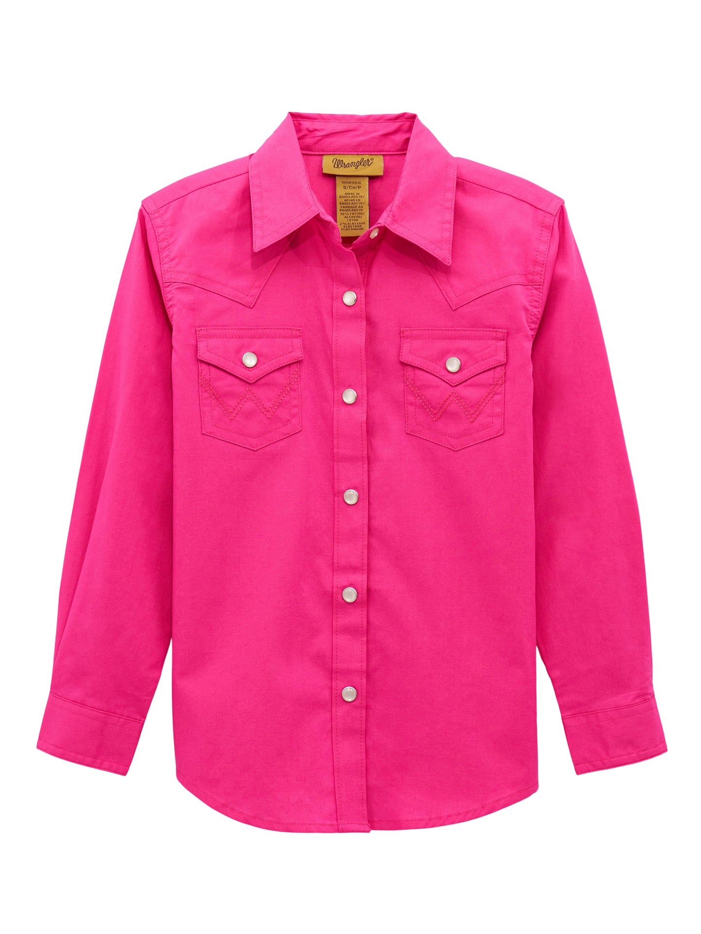 Girl's Long Sleeve Western Snap Shirt