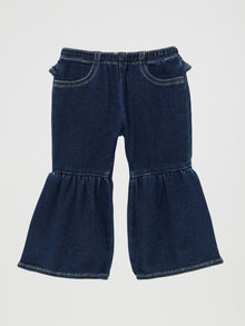 Girl's Ruffle Leg Flare Denim Jean