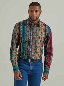 Men's Checotah Western Snap Printed Shirt