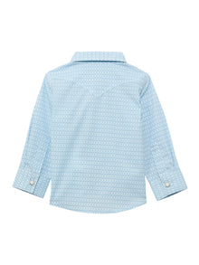 Little Boy's Long Sleeve Print Western Snap Shirt