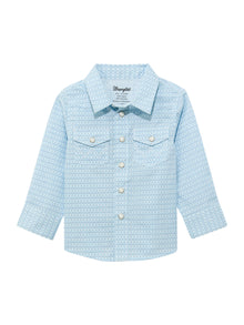 Little Boy's Long Sleeve Print Western Snap Shirt