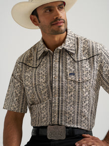 Men's Vintage Piped Snap Shirt