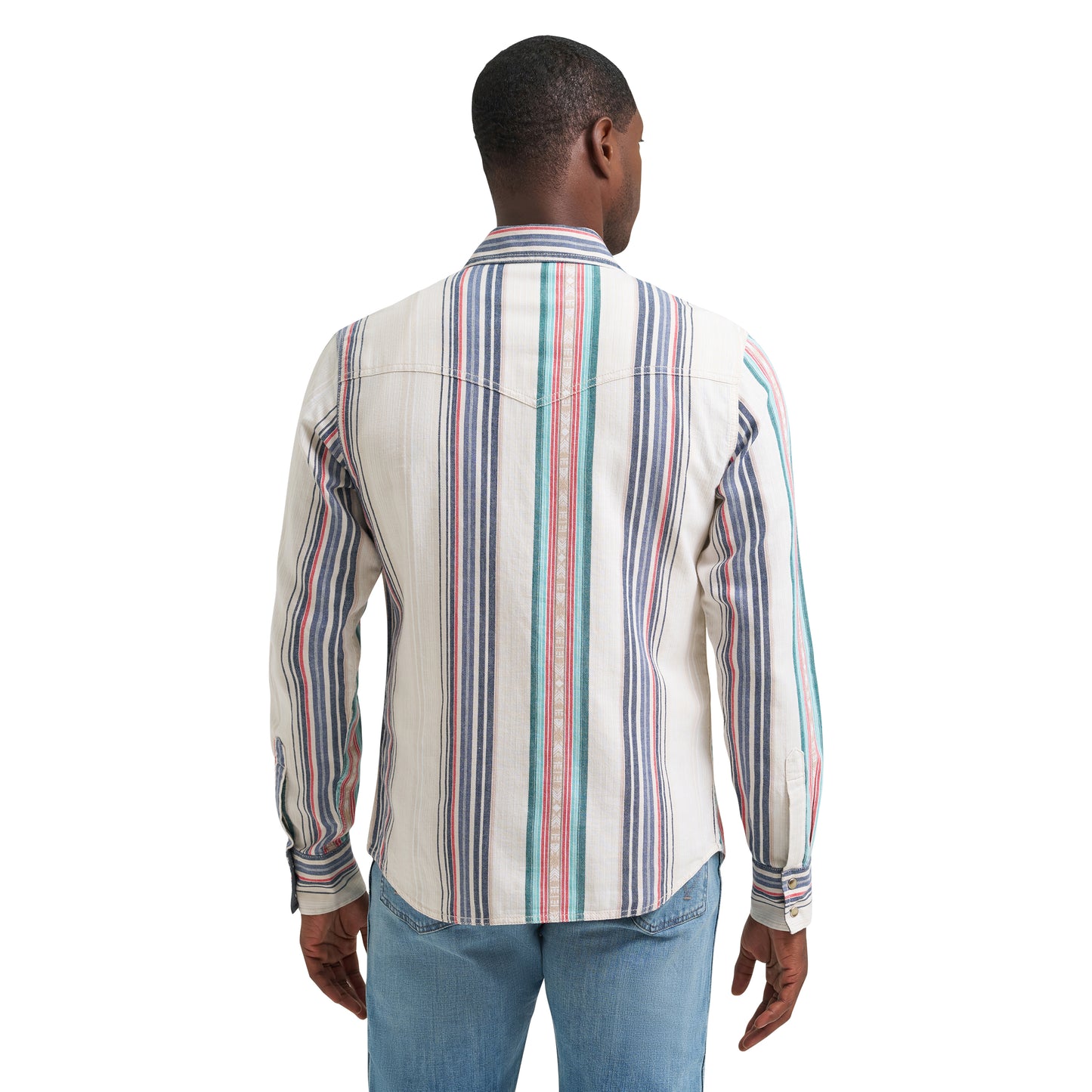 Wrangler Retro Premium Stripe Western Snap Shirt