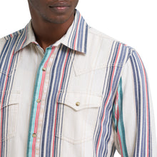 Wrangler Retro Premium Stripe Western Snap Shirt