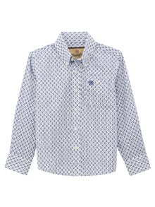 Boy's Classic Button-Down Print Shirt