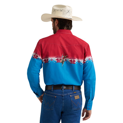 Men's Checotah Long Sleeve Western Snap Printed Shirt