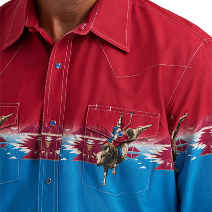 Men's Checotah Long Sleeve Western Snap Printed Shirt