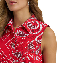 Bandana Print Shirt Vest