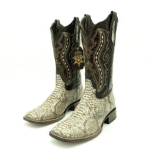 Excelencia Neutral Python Print Boots