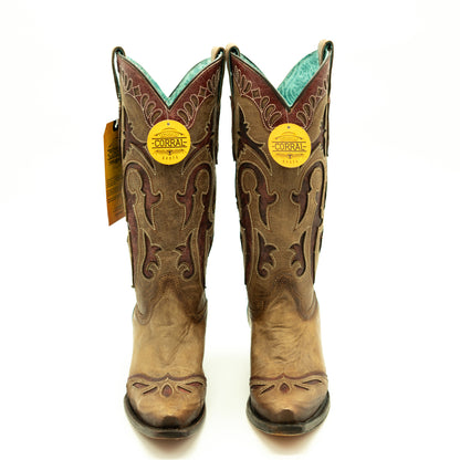 Corral Inlay Wing Tip Boots