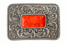 Blazin Roxx Red Turquoise Stone Buckle