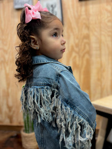 Kid's Denim Fringe Jacket
