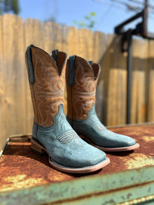 Circle G Blue Broad Toe Boots