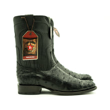 Los Altos Black Ostrich Ropers