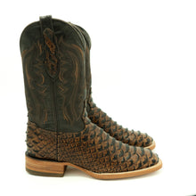 Polloboots Giant Cognac Python Print Boots