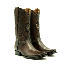 Cuadra Cowboy Brown Laser Boots