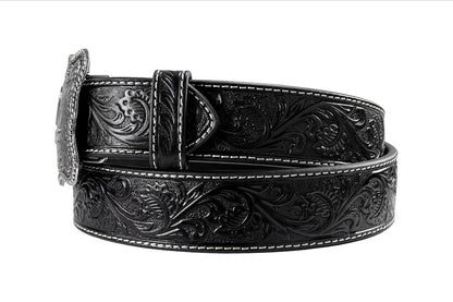 Ariat Black Embossed Belt