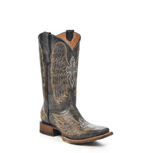 Teen's Cross & Wing Embroidery Cowboy Boots
