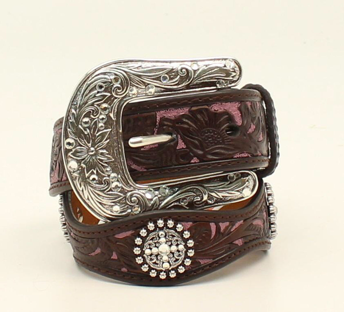 Ariat Girls Scalloped Purple Belt