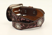 Ariat Girls Scalloped Purple Belt