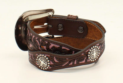 Ariat Girls Scalloped Purple Belt