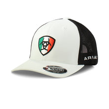 Ariat White Snapback With Mexican Flag Patch