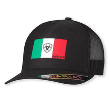 Ariat Black Snapback with Mexico Flag